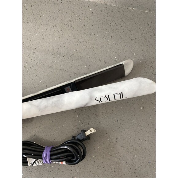 Soleil Flat Iron Ceramic plates Limited Marble LET YOUR HAIR SHINE L10HSC-D37 - Picture 5 of 7